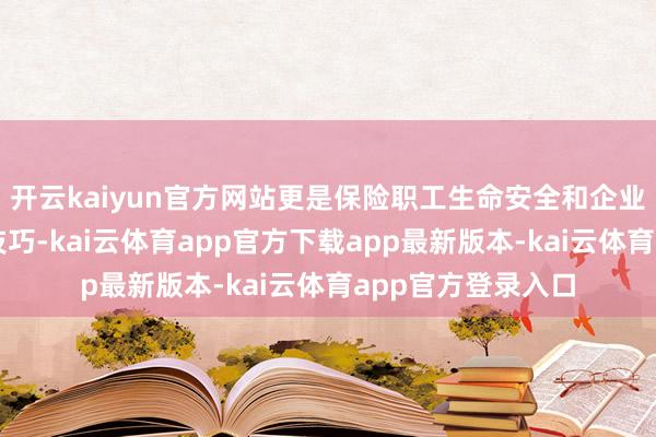 开云kaiyun官方网站更是保险职工生命安全和企业安全坐蓐的进击技巧-kai云体育app官方下载app最新版本-kai云体育app官方登录入口