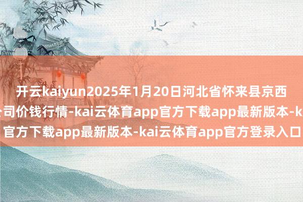开云kaiyun2025年1月20日河北省怀来县京西果菜批发商场有限包袱公司价钱行情-kai云体育app官方下载app最新版本-kai云体育app官方登录入口