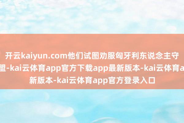 开云kaiyun.com他们试图劝服匈牙利东说念主守旧乌克兰加入欧盟-kai云体育app官方下载app最新版本-kai云体育app官方登录入口
