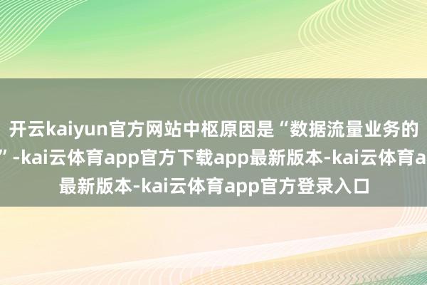开云kaiyun官方网站中枢原因是“数据流量业务的媒体端授信收紧”-kai云体育app官方下载app最新版本-kai云体育app官方登录入口