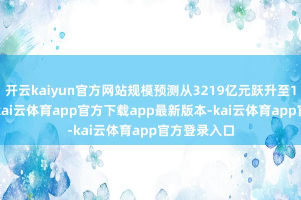 开云kaiyun官方网站规模预测从3219亿元跃升至1.22万亿元-kai云体育app官方下载app最新版本-kai云体育app官方登录入口